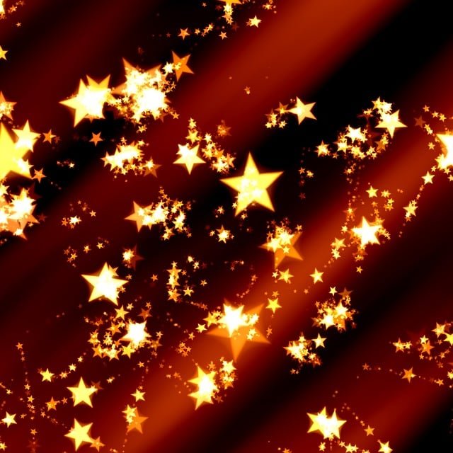 ilustração de varias estrelas brilhantes