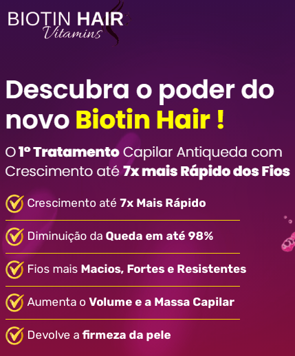 imagem de um folder de propaganda de tratamento capilar na cor roxa branco e amarelo